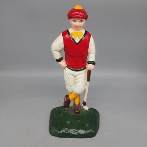 Golfer Golfing Golf - Cast Iron Vintage Doorstop 9.5"